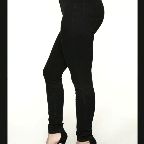 High waisted skinny black jeans - Picture 3 of 3